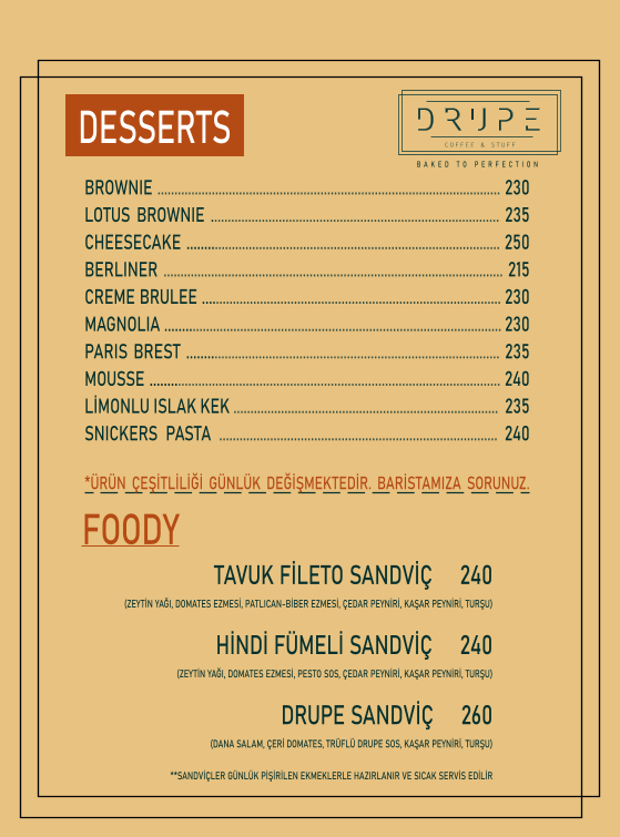 Menu Drupe Coffee & Stuff-1