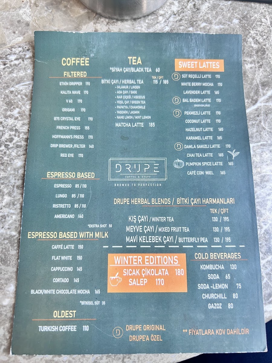 Menu Drupe Coffee & Stuff-5
