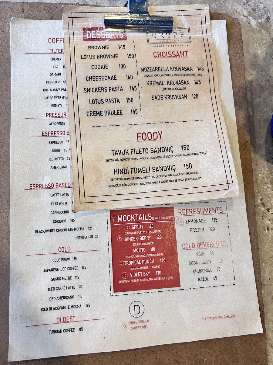 Menu Drupe Coffee & Stuff-7