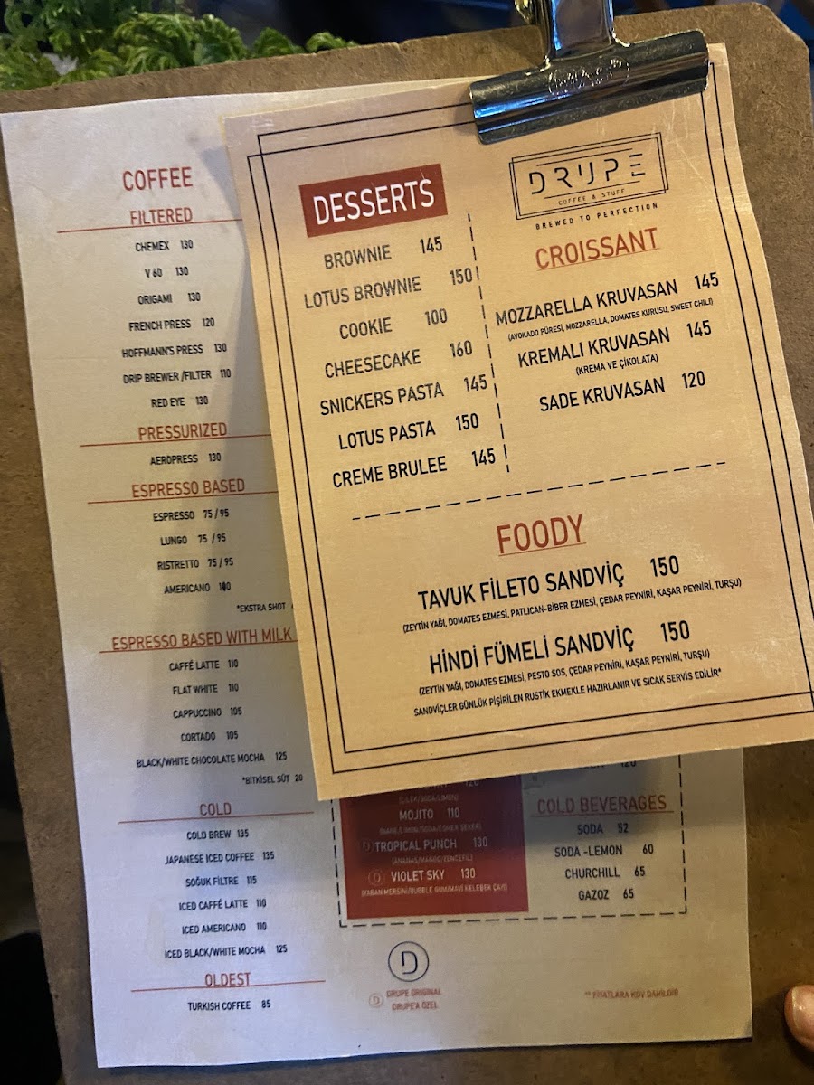 Menu Drupe Coffee & Stuff-8