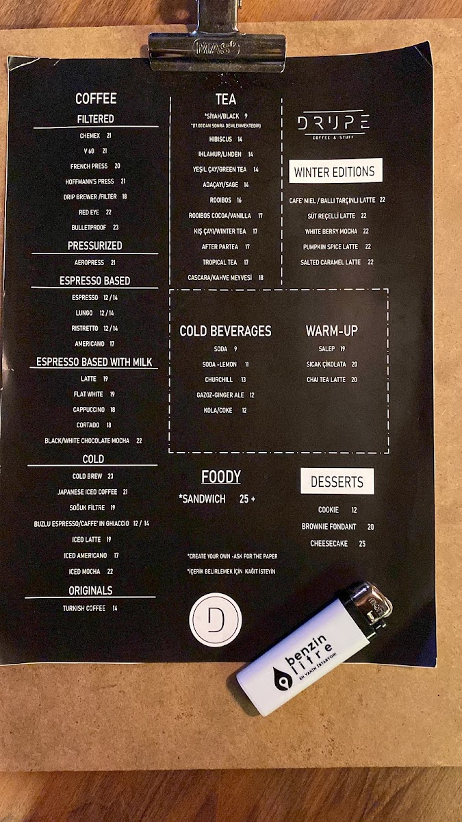 Menu Drupe Coffee & Stuff-9